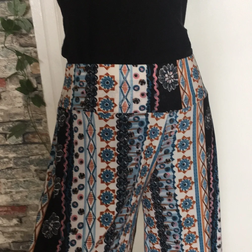 Shosho 🛍️ Capri Pants Blue & Pink Sz Various - Picture 9 of 12